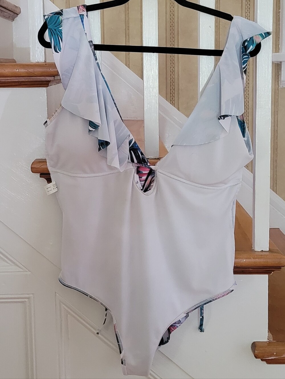 SPORLIKE One Piece Swimsuit Tropical Print Size XL - Picture 7 of 10